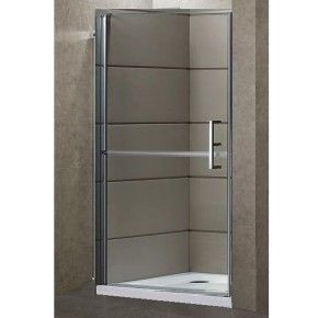 Box Doccia Nicchia 6 mm Anta Battente 70 80 90 100 Porta Parete Cristallo Vetro