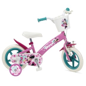 Bicicletta da Bambina 12 Pollici Minnie con Rotelle Bici Mountain Bike per Bimba