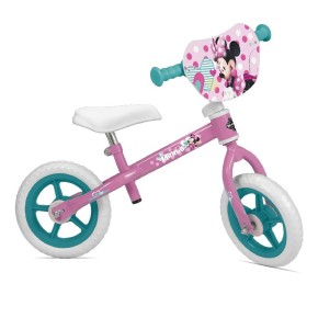 Bicicletta Pedagogica Minnie a Spinta Senza Pedali Bici Balance Bike da Bambina