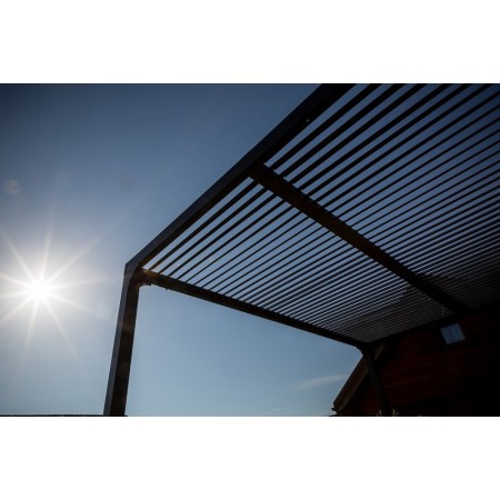 Pergola Bioclimatica 3.6x3 mt in Alluminio Gazebo da Giardino Terrazzo Pergolato