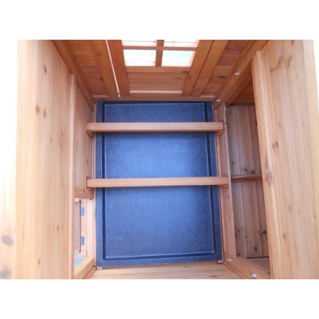 Gabbia Pollaio Casetta in Legno 5 - 8 Galline Voliera per Polli Volatili Faraone