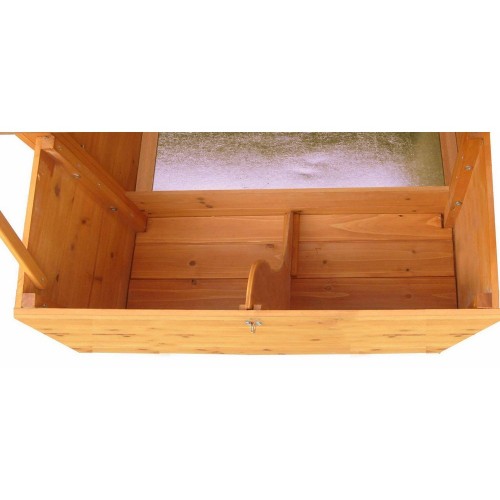 Gabbia Pollaio Casetta in Legno 5 - 8 Galline Voliera per Polli Volatili Faraone