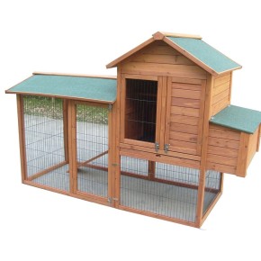 Gabbia Pollaio Casetta in Legno 5 - 8 Galline Voliera per Polli Volatili Faraone