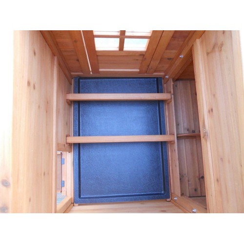 Voliera Gabbia Pollaio Casetta in Legno 3-4 Galline per Polli Volatili Quaglie