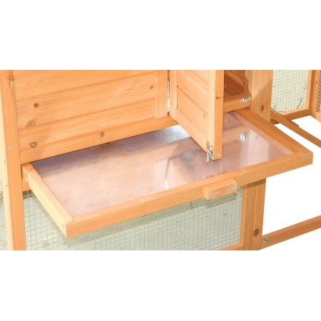 Voliera Gabbia Pollaio Casetta in Legno 3-4 Galline per Polli Volatili Quaglie