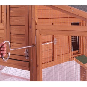 Voliera Gabbia Pollaio Casetta in Legno 3-4 Galline per Polli Volatili Quaglie 2