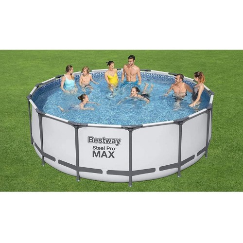 Piscina Bestway Rotonda fuoriterra 488x122 con Scaletta Filtro Acqua Pompa Frame