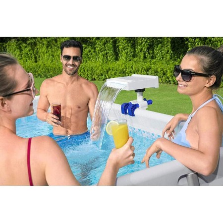 Cascata a Led per Piscine Fuori terra Frame Illuminazione Luci Lampada Bestway