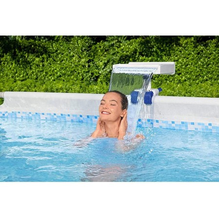 Cascata a Led per Piscine Fuori terra Frame Illuminazione Luci Lampada Bestway