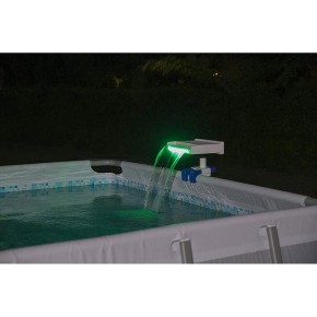 Cascata a Led per Piscine Fuori terra Frame Illuminazione Luci Lampada Bestway 2