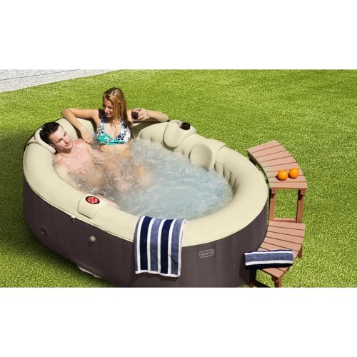Piscina Spa 2 Posti Vasca Idromassaggio Gonfiabile Riscaldata Pompa da Giardino