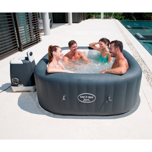 Piscina Idromassaggio Spa 180x180 Quadrata Acqua Riscaldata 4 6 Adulti Bestway