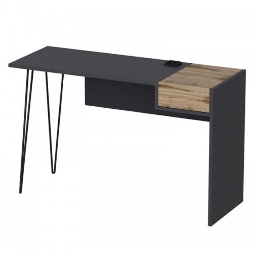 Porta Pc Tavolo Scrivania con Porte USB Cassetto Cameretta Bambini Ufficio Sala