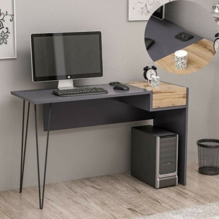 Porta Pc Tavolo Scrivania con Porte USB Cassetto Cameretta Bambini Ufficio Sala