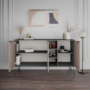Mobile Credenza 3 Ante con Ripiani Antracite e Tortora Madia Soggiorno Ingresso 2