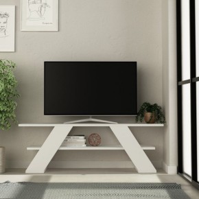 Mobile Porta Tv Basso Salvaspazio in Legno Bianco con Ripiani Moderno Salotto