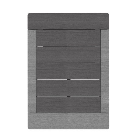 Pedana Base per Doccia Solare da Esterno Giardino 97x75 in Composito Antiscivolo