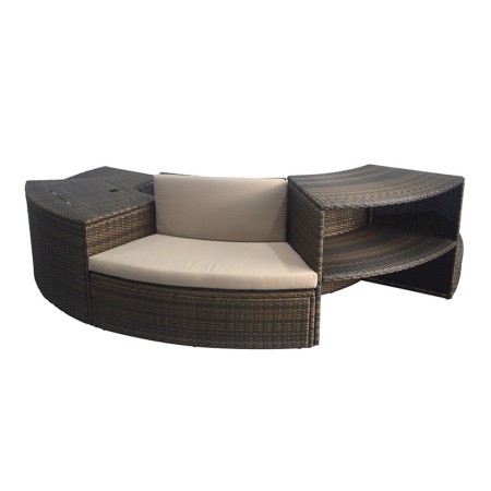 Piscina Idromassaggio Spa 156x70 Mobili Rotonda Riscaldata 4 Adulti Semi Rigida