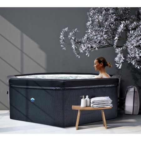 Piscina Vasca Idromassaggio Spa 193x73 con Mobili 6 Persone Filtro Semi Rigida