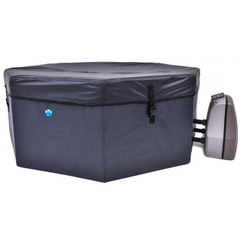 Piscina Vasca Idromassaggio Spa 193x73 con Mobili 6 Persone Filtro Semi Rigida