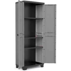 Keter Alto Armadio Grigio Multiuso da Esterno Ripostiglio Organizer Tuttopiani 2