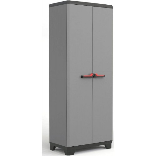 Keter Alto Armadio Grigio Multiuso da Esterno Ripostiglio Organizer Tuttopiani