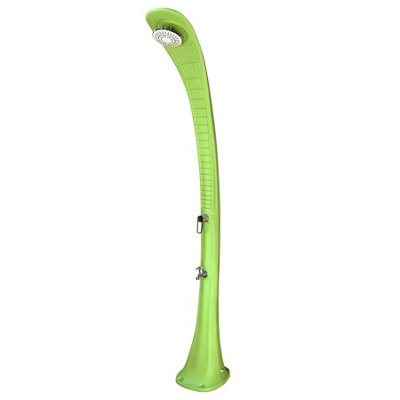 Doccia Solare da Giardino 32 litri Verde Miscelatore Terrazzo Esterno Piscina