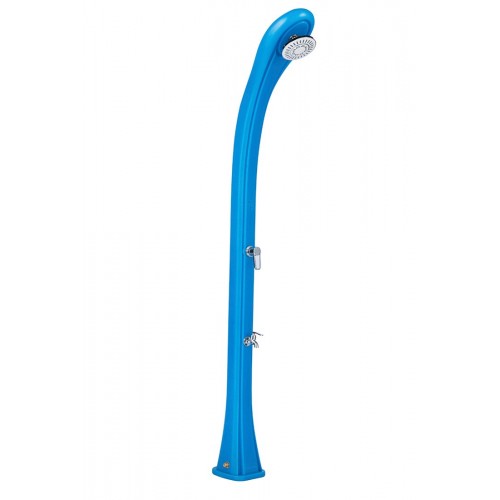 Doccia Riscaldamento Solare 28 litri Blu da Giardino Miscelatore Esterno Piscina