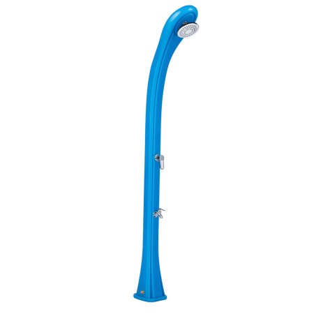 Doccia Riscaldamento Solare 28 litri Blu da Giardino Miscelatore Esterno Piscina