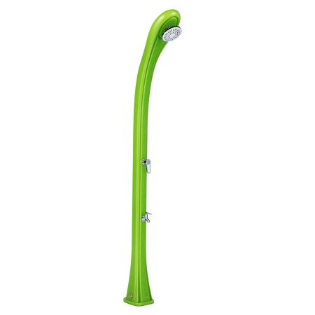 Doccia Riscaldamento Solare 28 litri Verde in Resina da Giardino Esterno Piscina