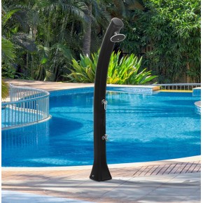 Doccia Solare da Giardino 44 litri Blu Miscelatore per Esterno Piscina Campeggio 2