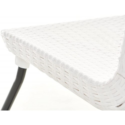 Salottino Bianco da Esterno Resina 2 Posti Economico Interno Tavolino Poltrone