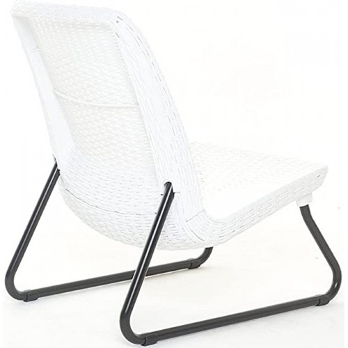 Salottino Bianco da Esterno Resina 2 Posti Economico Interno Tavolino Poltrone