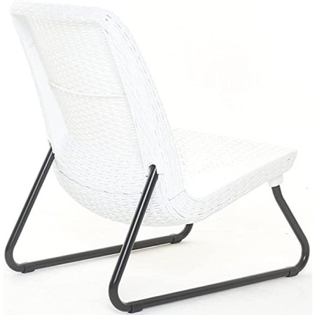 Salottino Bianco da Esterno Resina 2 Posti Economico Interno Tavolino Poltrone