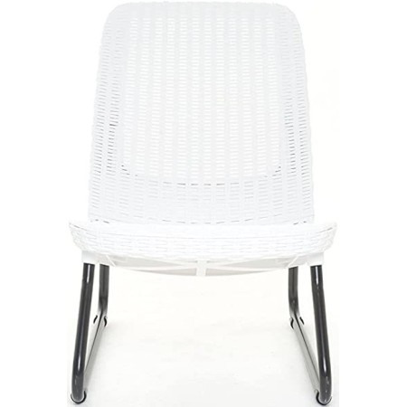 Salottino Bianco da Esterno Resina 2 Posti Economico Interno Tavolino Poltrone