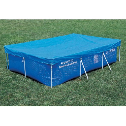 Telo per Piscina di Copertura 400x211 Frame Telaio Rettangolare Pvc Drenaggio