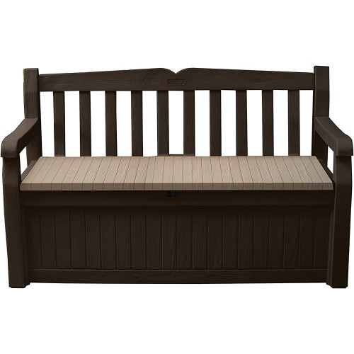 Keter Baule Effetto Legno Cassapanca Portagiochi Contenitore Coperchio Balcone