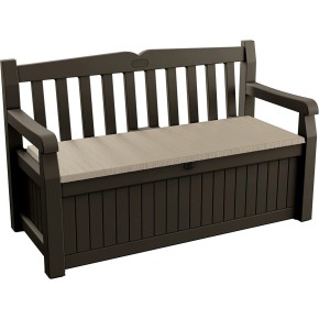 Keter Baule Effetto Legno Cassapanca Portagiochi Contenitore Coperchio Balcone