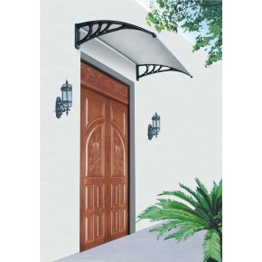 Pensilina 120x100 Policarbonato Compatto Trasparente Tettoia Portone 2