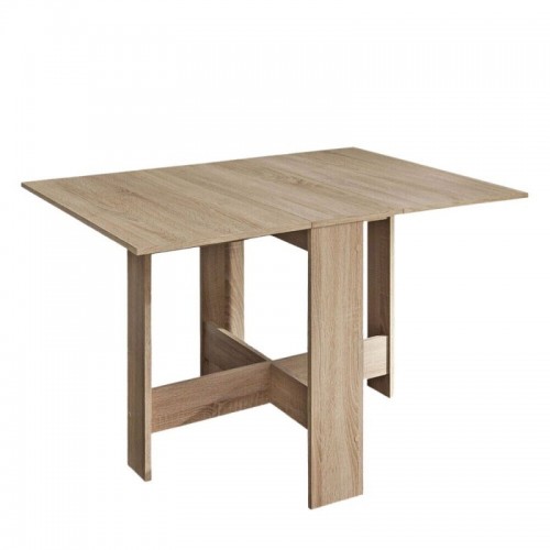 Tavolo a Ribalta Pieghevole in Legno Rovere da Cucina Salvaspazio Moderno Sala