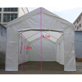 Gazebo in Acciaio 3x6 Esterno Sagre Eventi Bianco Stand Fiere Capannone Tendone 2