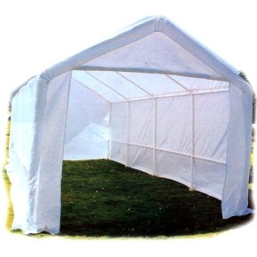Gazebo in Acciaio 3x7 Riparo Sagre Eventi Bianco Stand Garage Carport Posto Auto