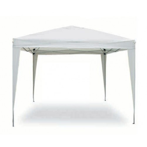 Gazebo Bianco 3x3 Pop Up Fisarmonica Pieghevole Richiudibile Acciaio da Giardino