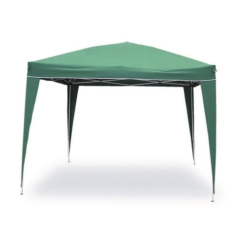 Giardino Gazebo Verde Richiudibile Fisarmonica 3x3 Pop Up Ombra Pieghevole Sacca