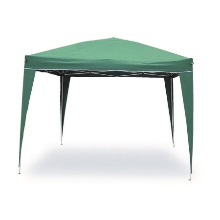 Giardino Gazebo Verde Richiudibile Fisarmonica 3x3 Pop Up Ombra Pieghevole Sacca