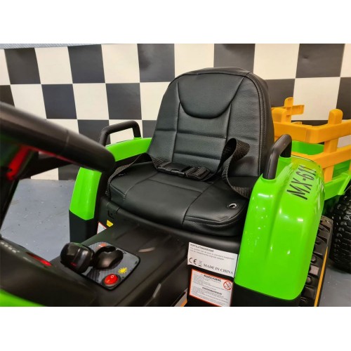 Trattore Macchina Elettrica per Bambini a Batteria 12 V Telecomandata 1 Posto