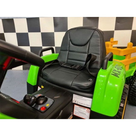 Trattore Macchina Elettrica per Bambini a Batteria 12 V Telecomandata 1 Posto