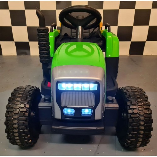 Trattore Macchina Elettrica per Bambini a Batteria 12 V Telecomandata 1 Posto