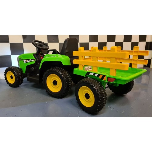 Trattore Macchina Elettrica per Bambini a Batteria 12 V Telecomandata 1 Posto