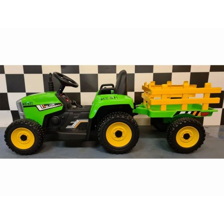 Trattore Macchina Elettrica per Bambini a Batteria 12 V Telecomandata 1 Posto